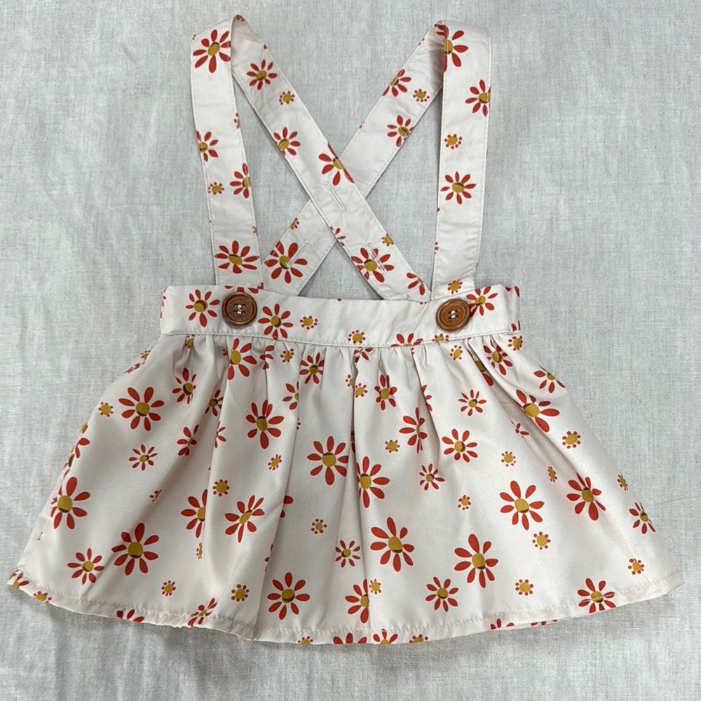 Floral Suspender Skirt